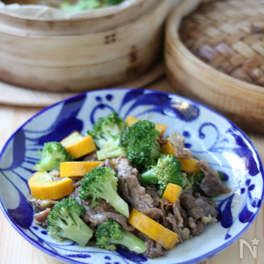 ブロッコリーのごま和えセイロ蒸し